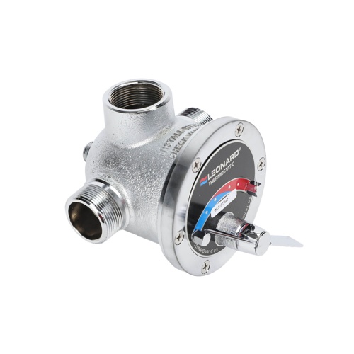 Leonard valve tm-150-at-lf-cp 1-1/4" x 1-1/2" thermostatic mixing valve