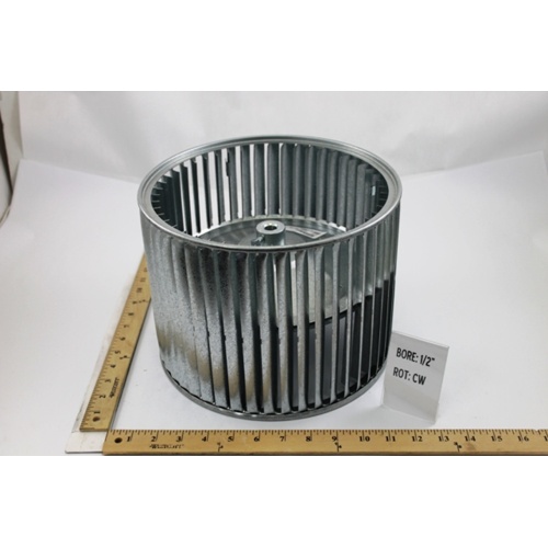 Lennox 92g25 10"x8" 1/2" bore clockwise blower wheel