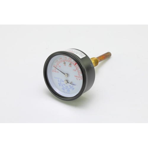 Lochinvar & a. O. Smith 100208154 temperature & pressure gauge kit 0-200 psi 50-320°f