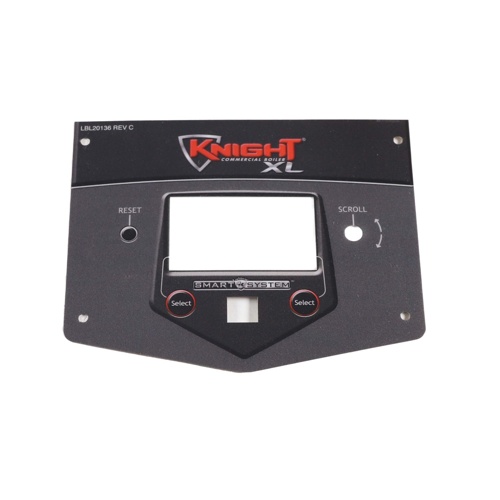 Lochinvar & a. O. Smith 100289522 control overlay label kbxl
