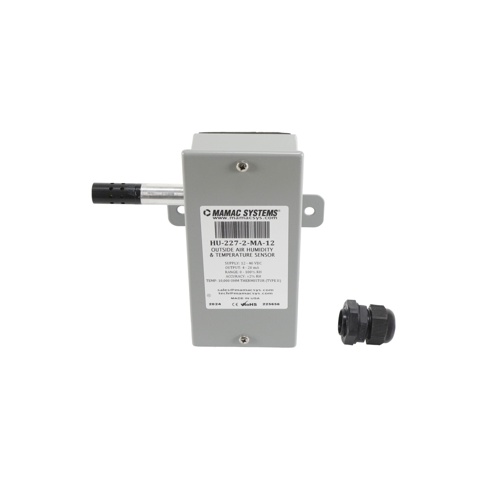 Mamac systems hu-227-2-ma-12 outside air humidity & temperature transducer