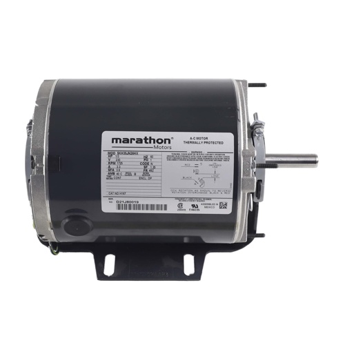 Marathon h167 blower motor, 1/3hp, 230vac, 1-phase, 1725 rpm, 48z, odp
