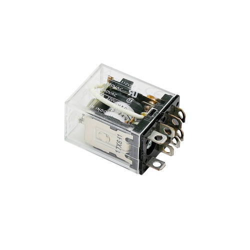 Omron ly2-ac24 dpdt 24vac 10a general purpose relay, plug-in/solder terminals