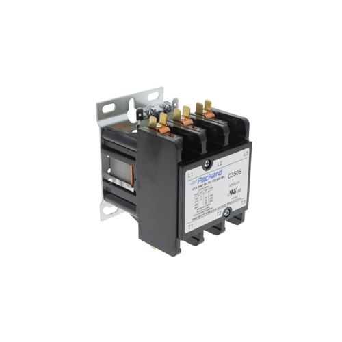 Packard c350b 3-pole 50a 120v definite purpose contactor