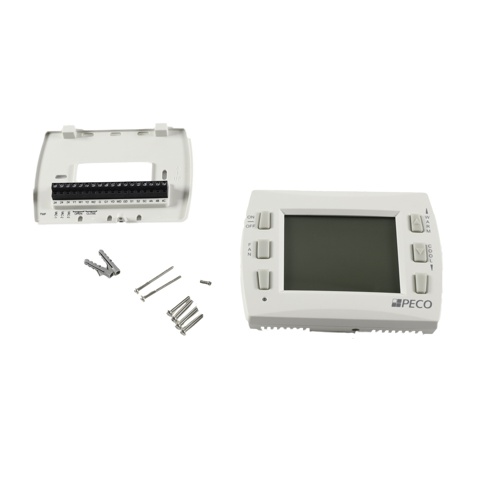 Peco t8168-1 digital setback thermostat with 3-speed fan control