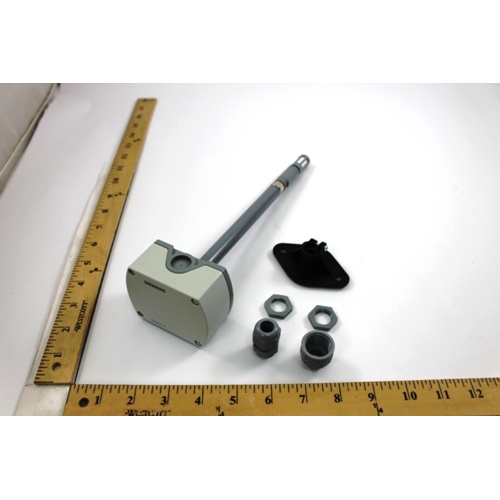 Siemens qfm3171 duct rh sensor, 4-20ma, 0-100% rh, adjustable probe