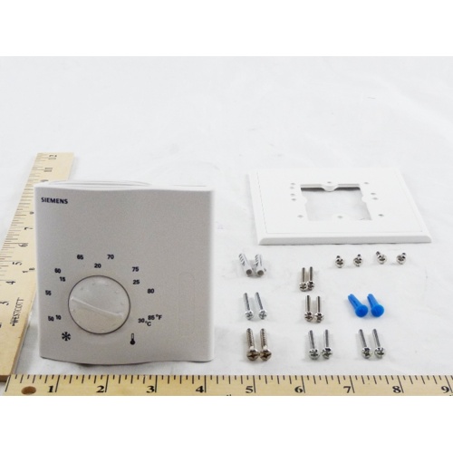Siemens raa20uw heating/cooling 2-wire thermostat with electric wall box