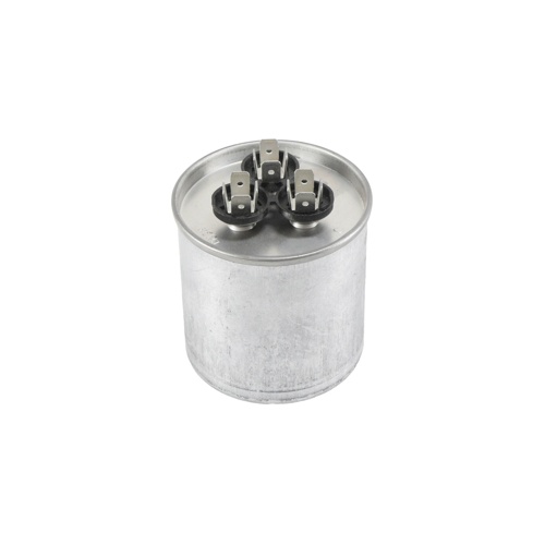 Rheem-ruud 43-25133-09 60/3 mfd 370vac round dual run capacitor