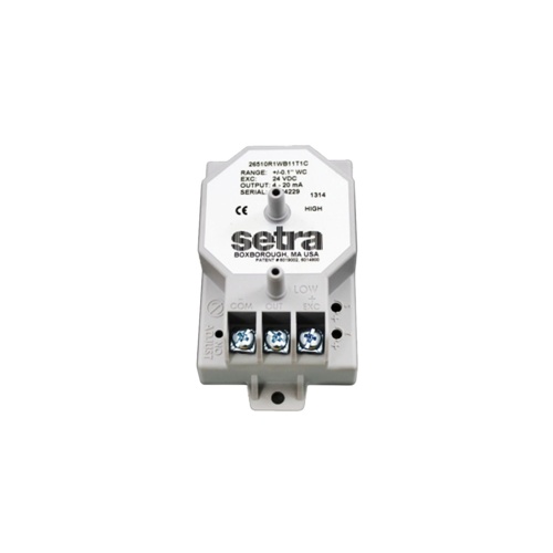 Setra 26510r1wb11t1c ±0. 1"wc bidirectional low differential pressure transducer