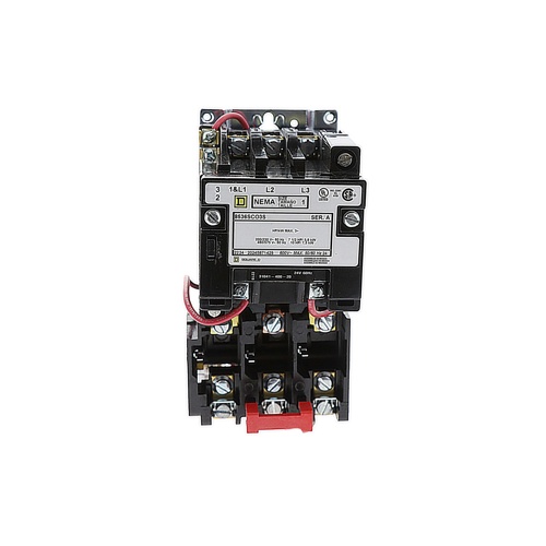 Schneider electric (square d) 8536sco3v01s 24v nema 1 non-rev 3-pole starter