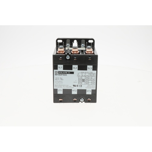 Schneider electric (square d) 8910dpa93v02 120v 90a 3-pole contactor