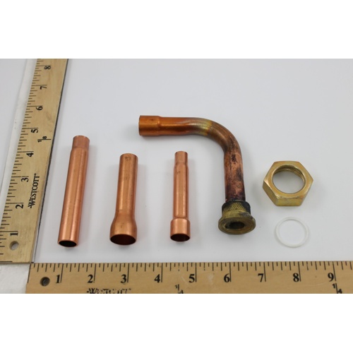 Trane kit1167 3/8", 5/8", 3/4" odf 90° stub tube 1. 25-12 rotolock kit