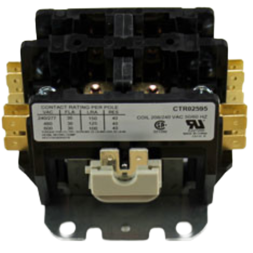 Trane ctr2595 contactor 2-pole 30a 208/240v