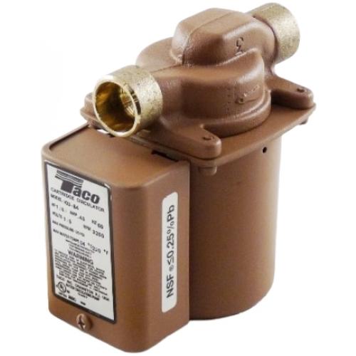 Taco comfort solutions 003-b4 3/4" swt 1/40hp 115v bronze circulator pump