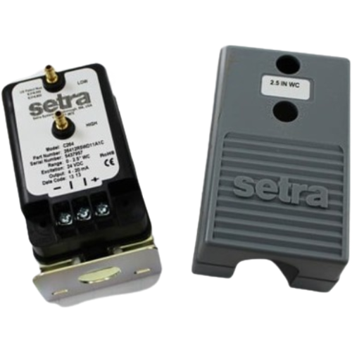 Setra 26412r5wd11a1c 0–2. 5" wc unidirectional low differential pressure transducer
