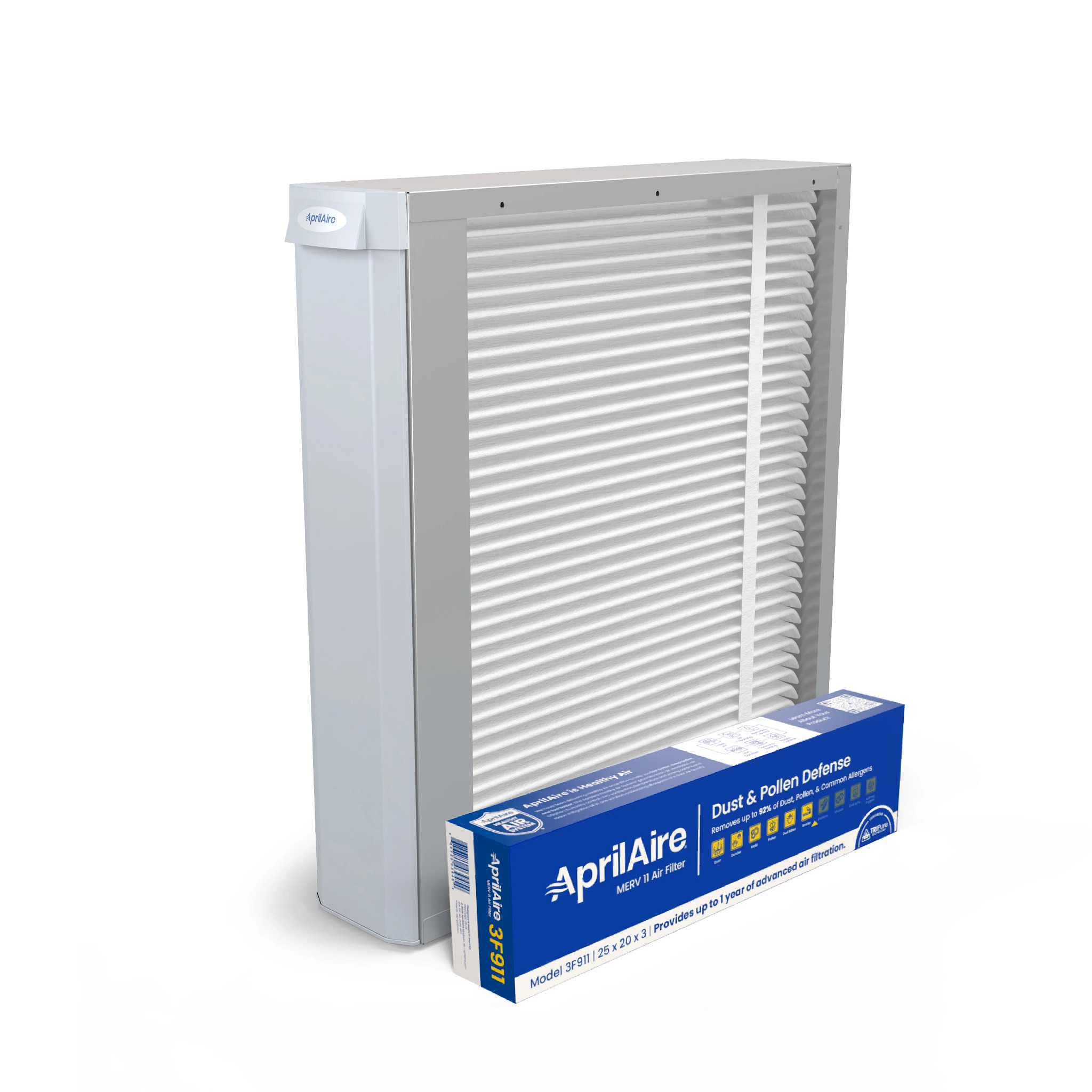 Aprilaire u191 25x20 whole-house air purifier, merv 11 tripure filter, replaces 1910