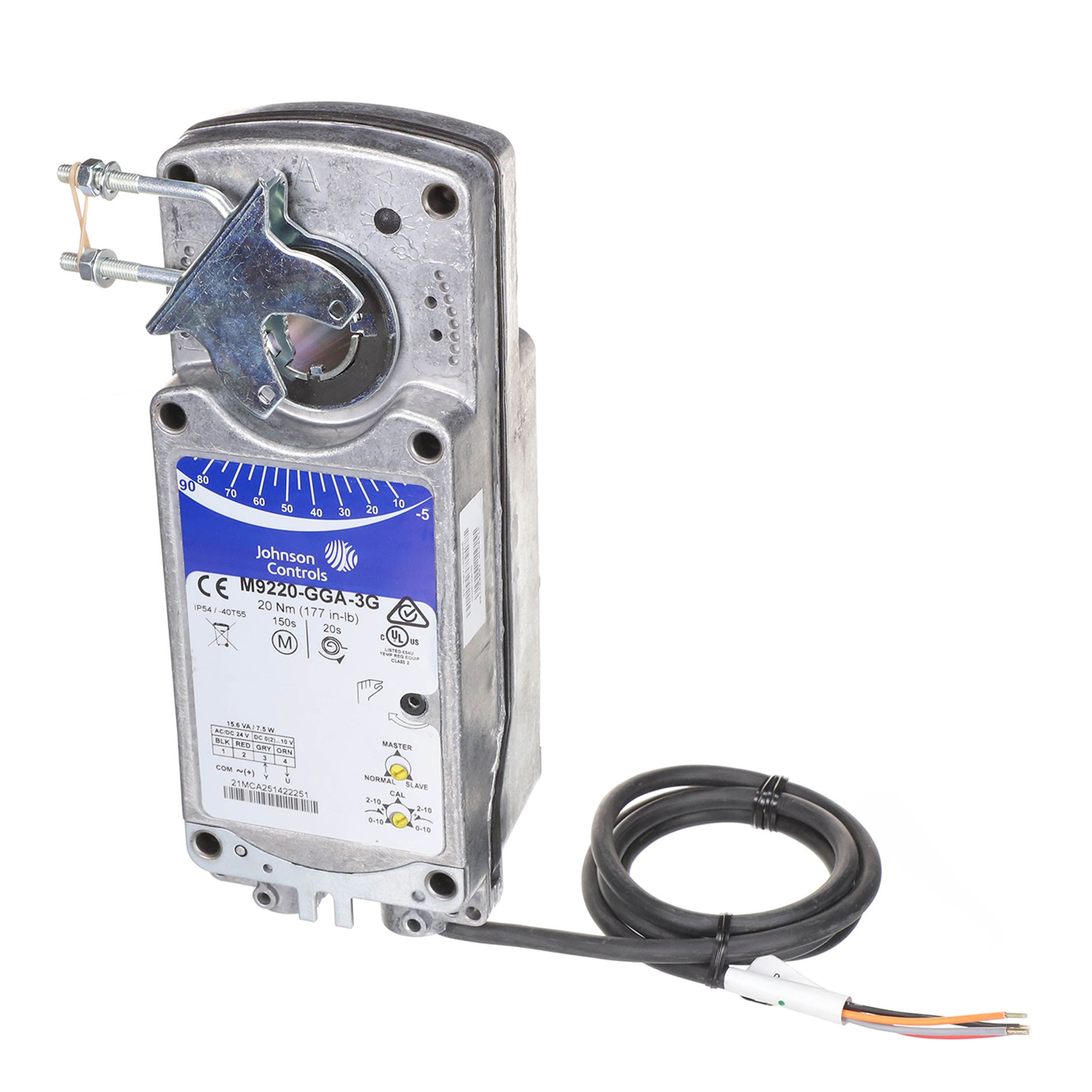 Johnson controls m9220-gga-3g actuator 24vac/vdc spring return