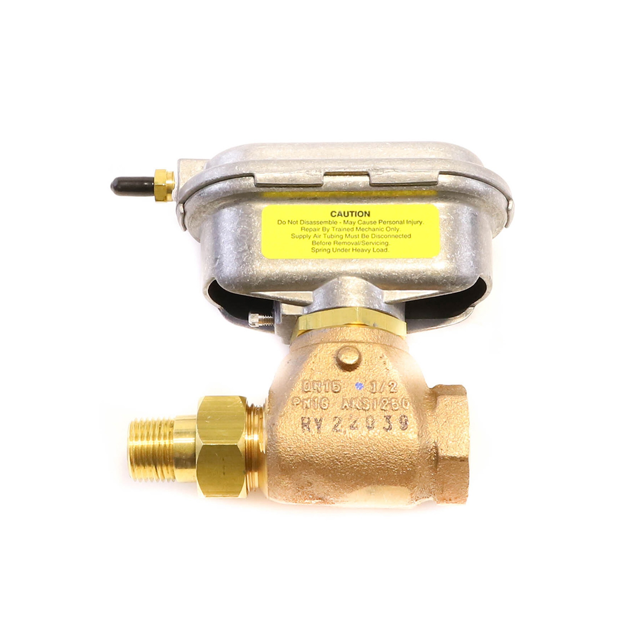 Johnson controls vg7251es+3801b 2-way n. O. 1/2" union globe valve assembly w/ pneumatic actuator
