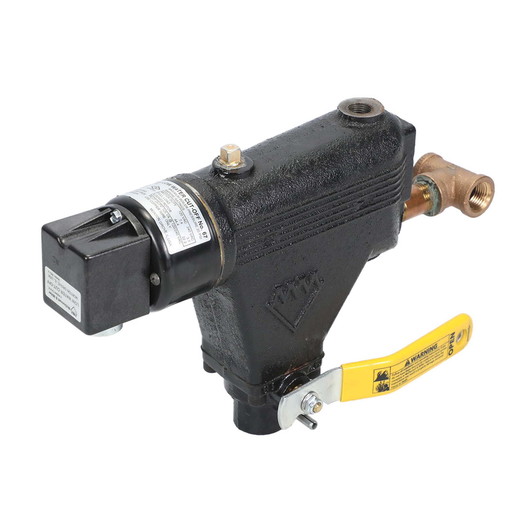 Peerless boiler 29003 2-way n. O. 1" npt 14 cv bronze valve w/ pneumatic actuator