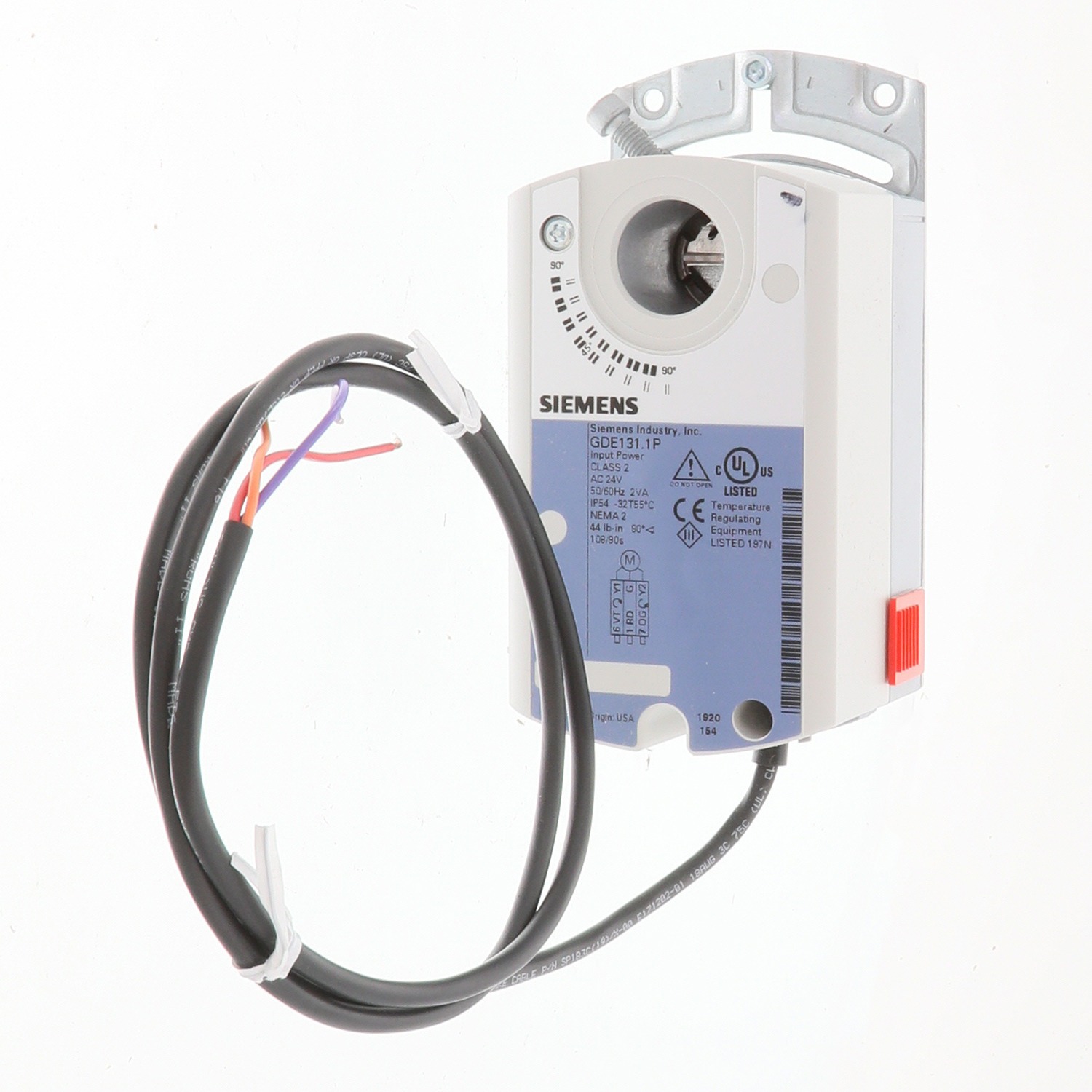 Siemens gde131. 1p 24v nsr on/off/floating plenum damper actuator
