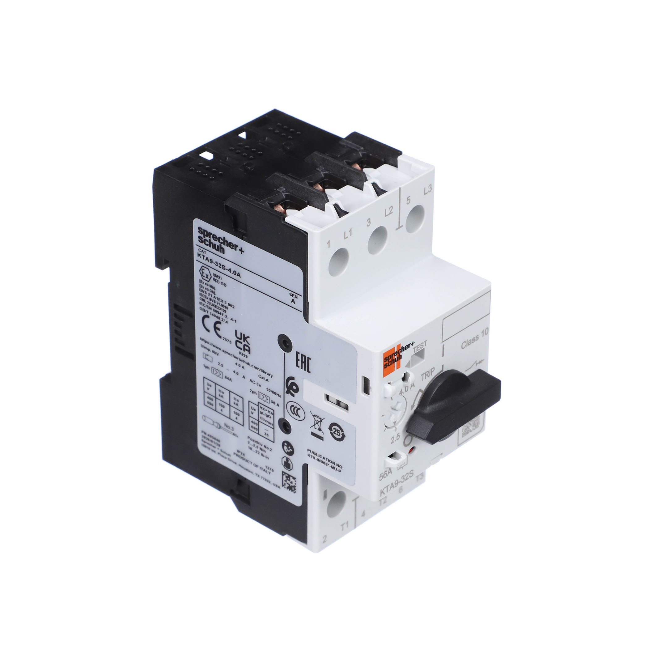 Sprecher + schuh kta9-32s-4. 0a motor circuit controller 32s 4a