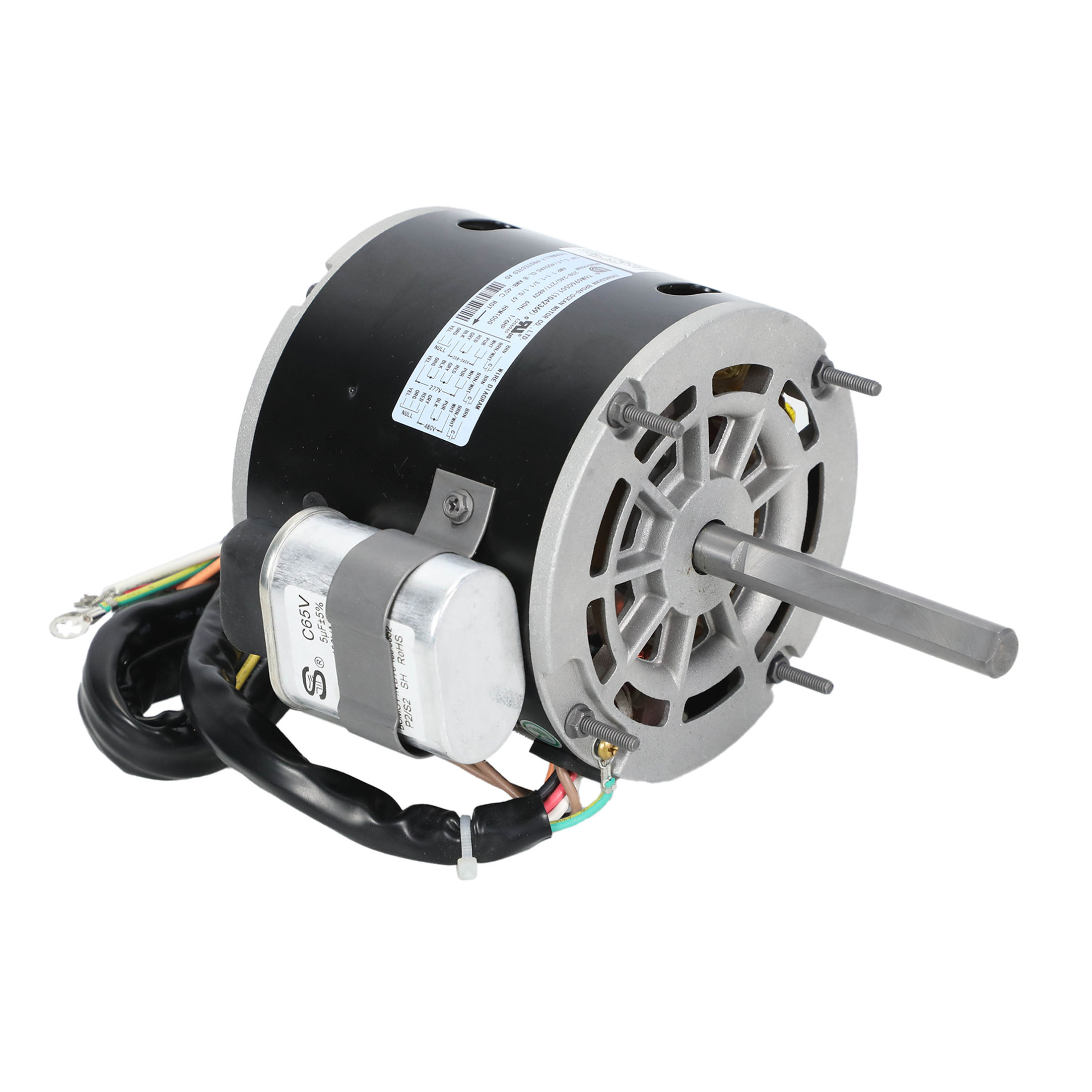 Reznor 1042369r 1/6hp 115/208-240/277/480v multi-voltage motor