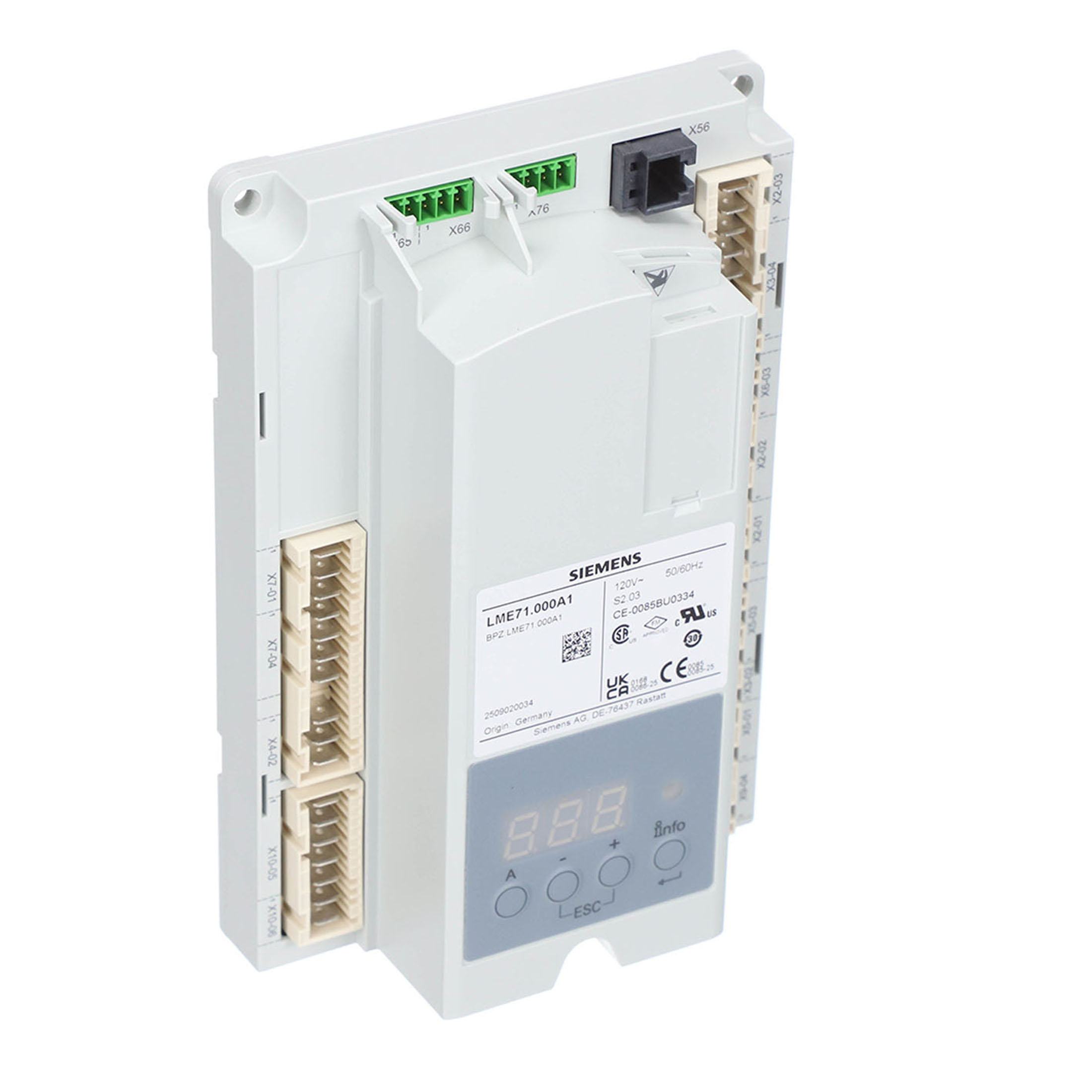 Siemens lme71. 000a1 microprocessor burner control