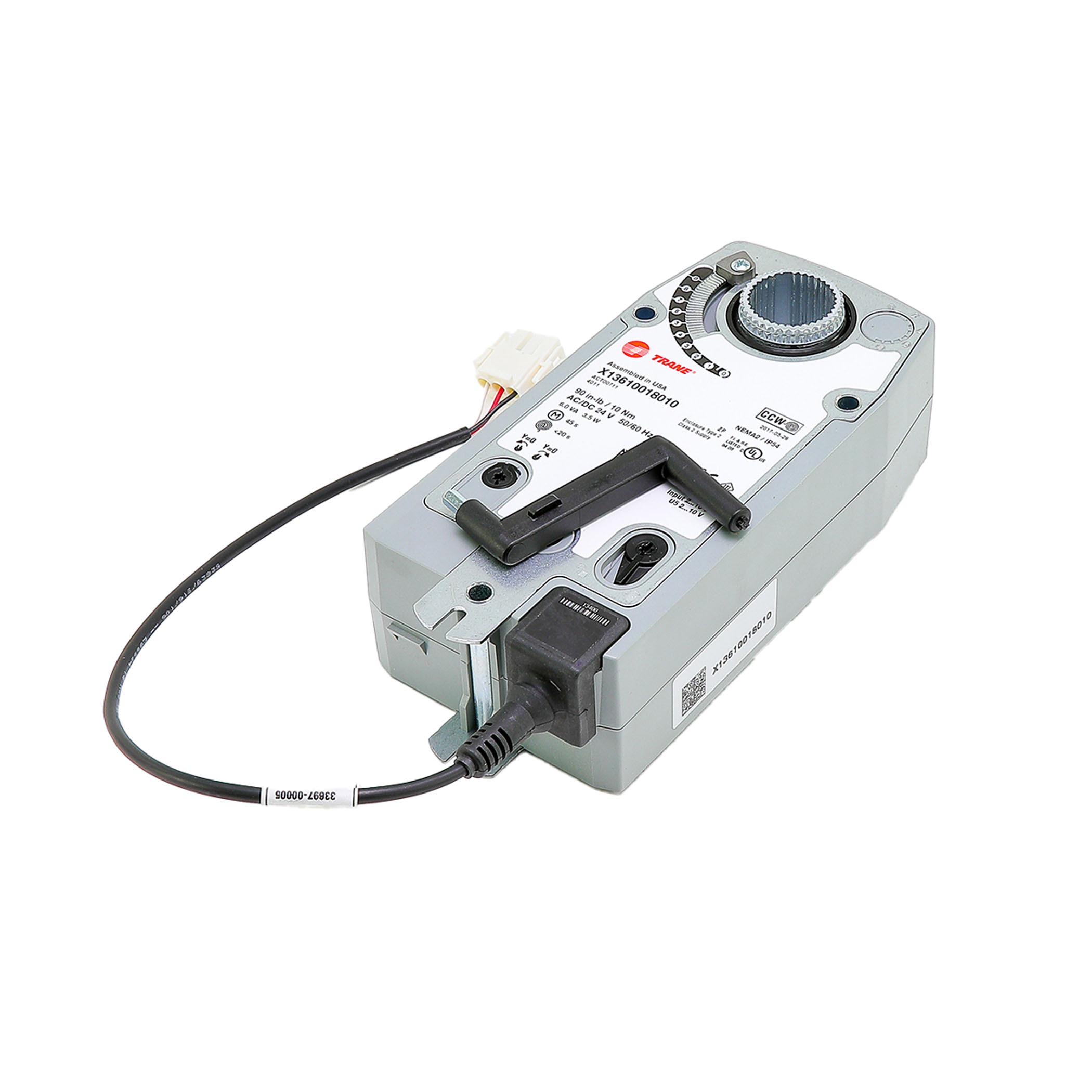 Trane act0711 24v spring return 2/10vdc damper actuator