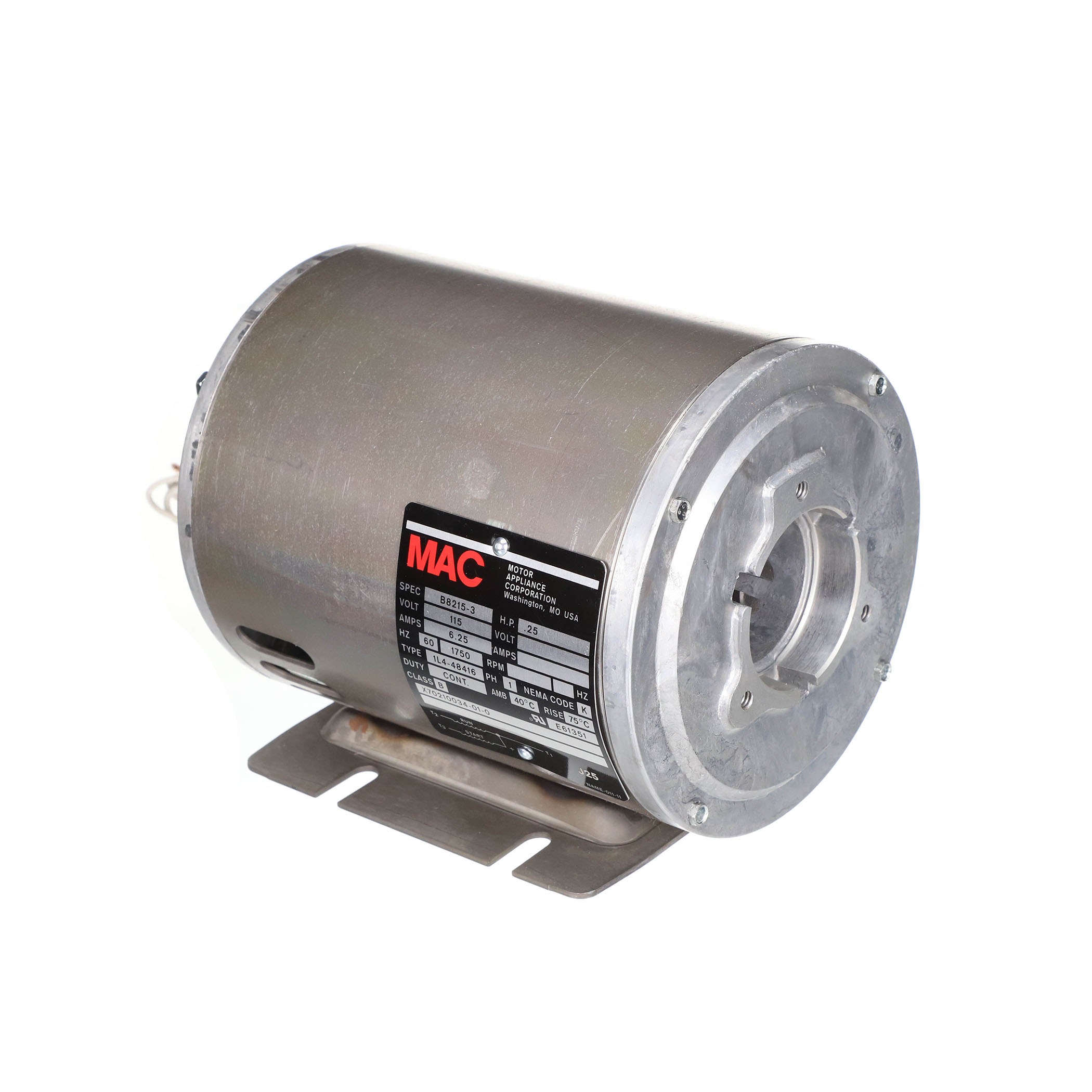 Trane mot2189 1/4 hp 115v oil pump motor