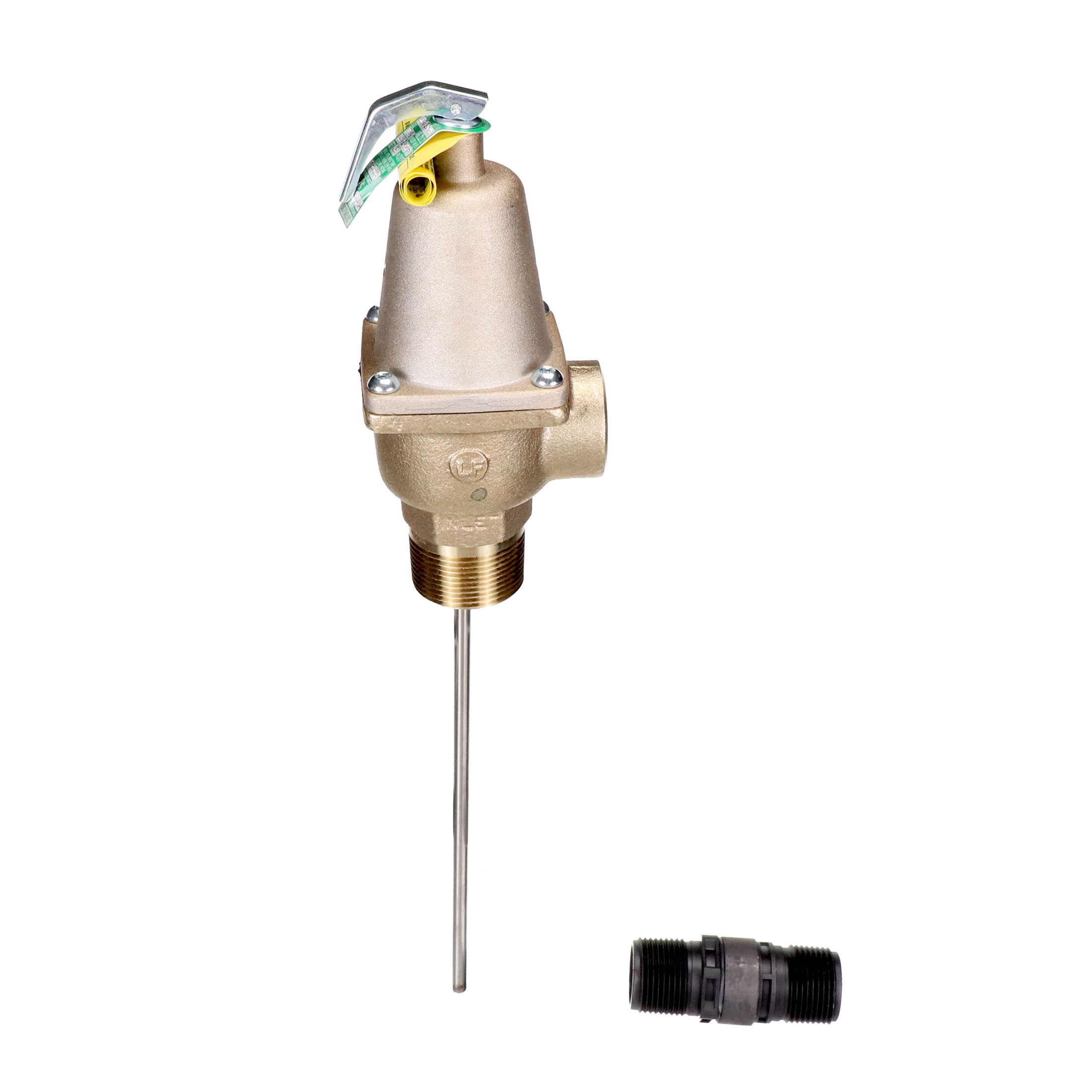 Watts f121594 1-1/4" lfn241x-8 lead-free t&p relief valve 125 psi 3,438k btu