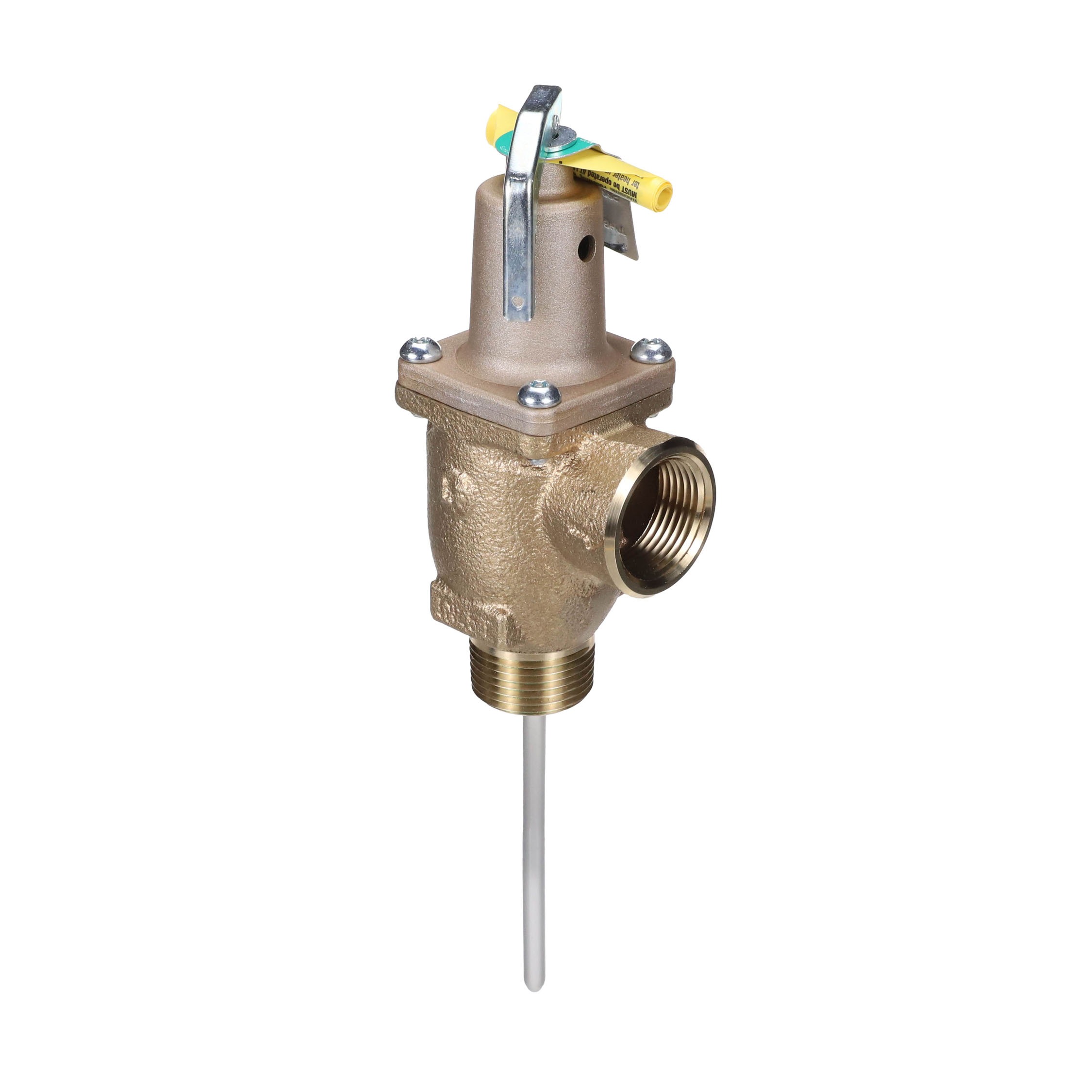 Watts f556006 1" lf40xl-4 lead free auto reseating t&p relief valve, 100 psi, 210°f