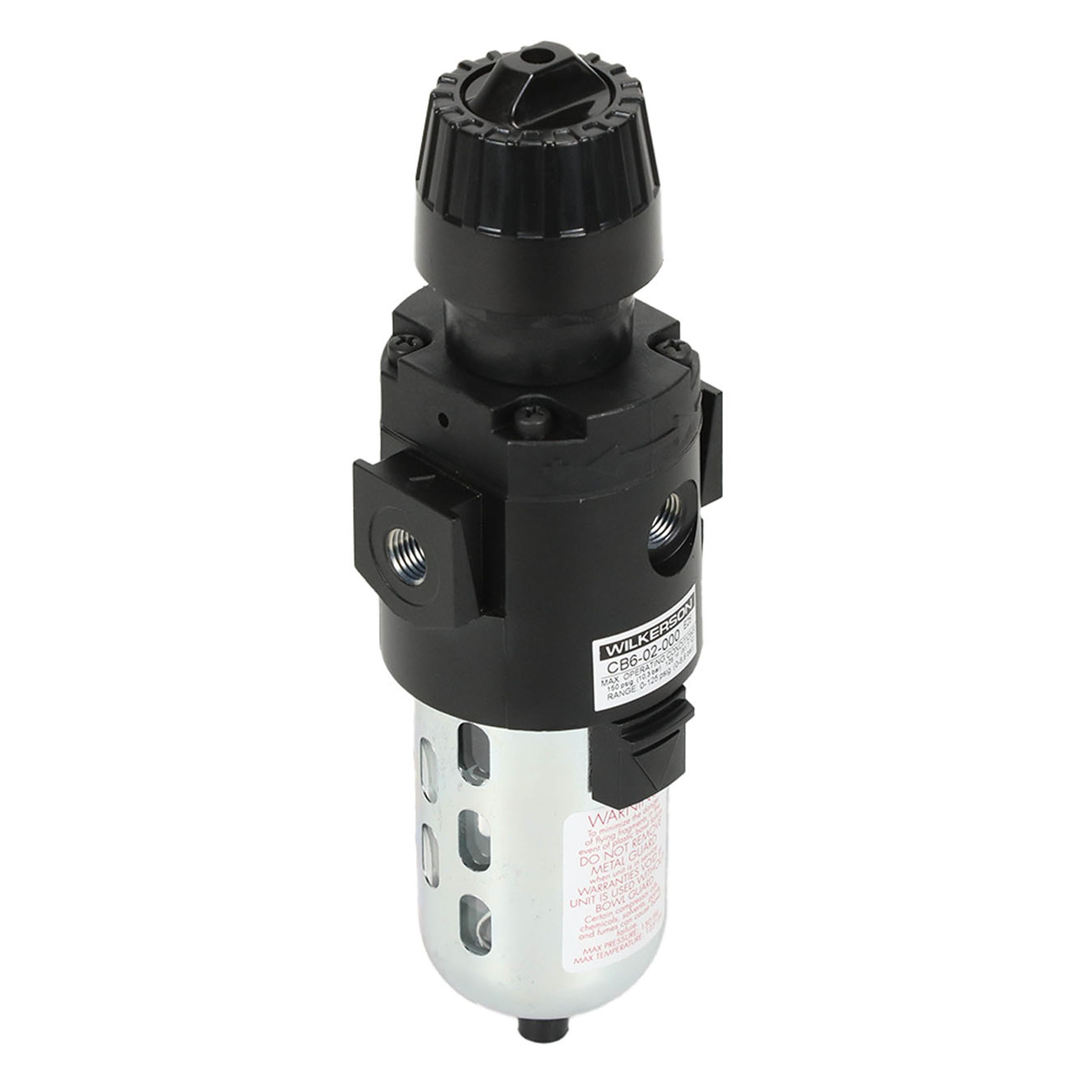 Wilkerson cb6-02-000 1/4" npt filter/regulator, 64 scfm, 150 psig